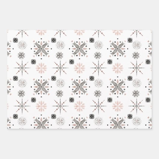 WinterNatuur Moderne Noordse Kerstmis Inpakpapier Vel (Voorkant)