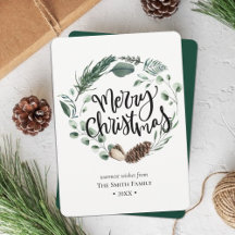 WinterNatuur | Waterverf met kerstmis