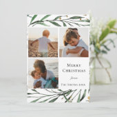 WinterNatuur | Waterverf-oliefabriek Feestdagenkaart (Staand voorkant)