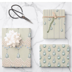  winterneushoorn Victoriaans elegant Inpakpapier Vel