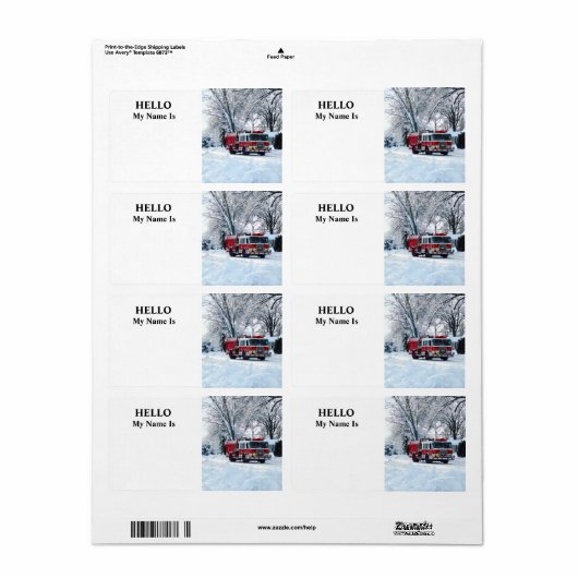 Winternoodsituatie Etiket (Full Sheet)