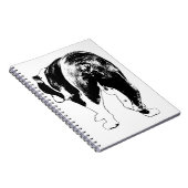 Winternoten: Graphic Bulldog Muse Notitieboek (Rechterzijde)