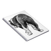 Winternoten met gestippelde Bulldog Muse Notitieboek (Rechterzijde)