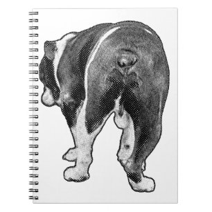 Winternoten met gestippelde Bulldog Muse Notitieboek