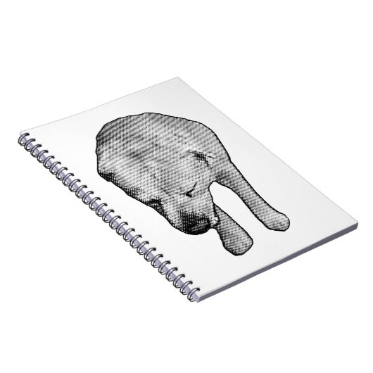 Winternotities met gespikkelde labmuze notitieboek (Rechterzijde)