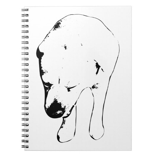Winternotities met Labrador Muse Notitieboek (Voorkant)