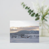 Winterochtend #1 briefkaart (Staand voorkant)