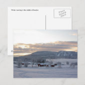 Winterochtend #1 briefkaart (Voorkant / Achterkant)