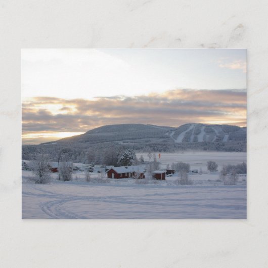 Winterochtend #1 briefkaart (Voorkant)