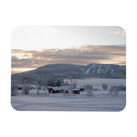 Winterochtend #1 magneet (Horizontaal)