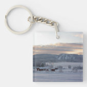 Winterochtend #1 sleutelhanger (Voorkant)
