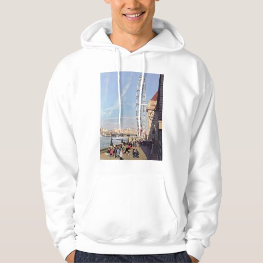Winterochtend bij de Londense Oogpartij Hoodie (Voorkant)