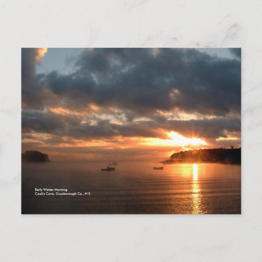 Winterochtend Briefkaart (Voorkant)