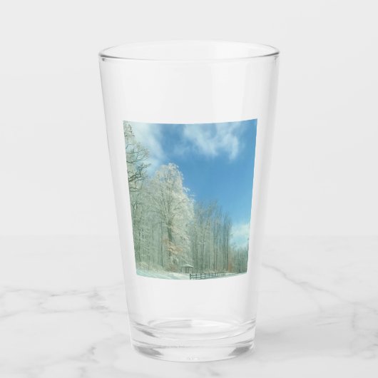 winterochtend glas (Voorkant)