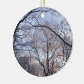 Winterochtend II Natuur Landschap Keramisch Ornament (Links)