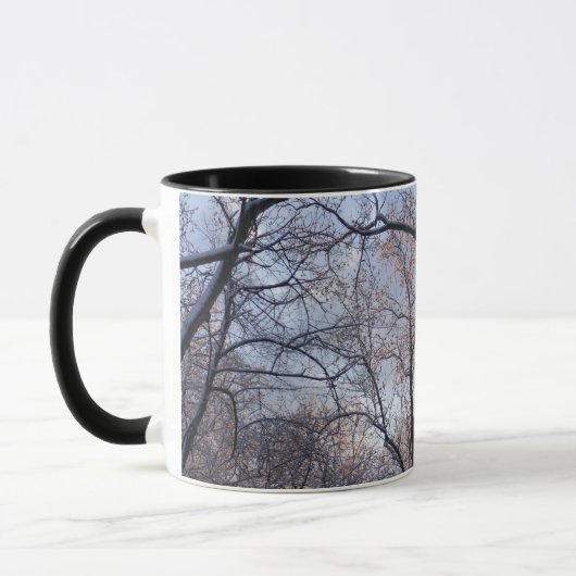 Winterochtend II Natuur Landschap Mok (Links)