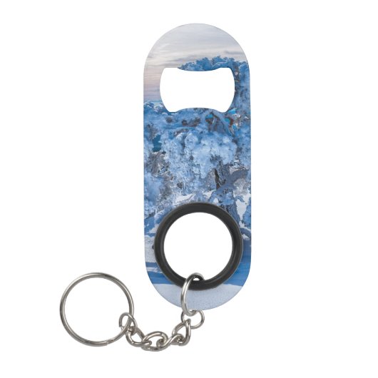 winterochtend in het veld mini flessenopener (Voorkant)