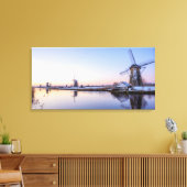 Winterochtend in Nederland canvasprint Canvas Afdruk (Insitu (Woonkamer))