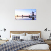 Winterochtend in Nederland canvasprint Canvas Afdruk (Insitu (Slaapkamer))