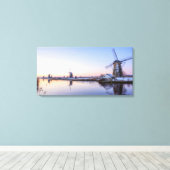 Winterochtend in Nederland canvasprint Canvas Afdruk (Insitu (Houten vloer))