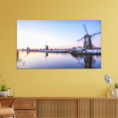 Winterochtend in Nederland canvasprint Canvas Afdruk (Insitu (Woonkamer))