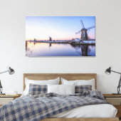 Winterochtend in Nederland canvasprint Canvas Afdruk (Insitu (Slaapkamer))