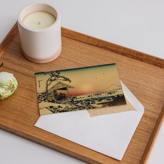 winterochtend op de berg Fuji