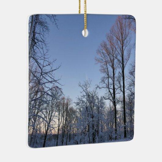 Winterochtendlicht I Keramisch Ornament (Rechts)