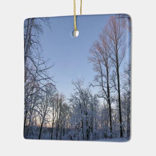 Winterochtendlicht I Keramisch Ornament (Links)