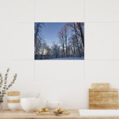 Winterochtendlicht I Poster (Keuken)