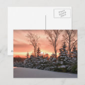 Winterochtendzonopstand Briefkaart (Voorkant / Achterkant)