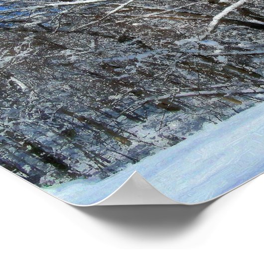 Winterolie van Storm Poster (Hoek)