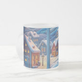Winteromhelzing Matglas Koffiemok (Voorkant links)