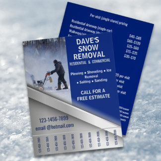 Winteronderhoud Sneeuwverwijdering Prijzenlijst Flyer