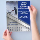 Winteronderhoud Sneeuwverwijdering Prijzenlijst Flyer (Hand)