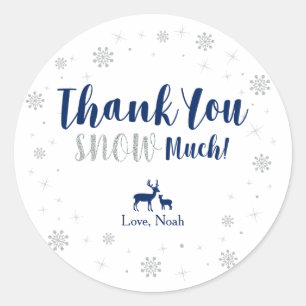 Winteronderland, bedankt dat je veel sticker sneeu