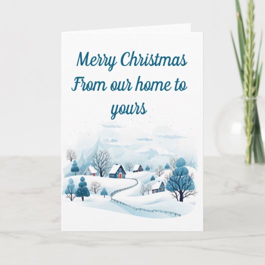 Winteropslagbare kerstkaart kaart (Voorkant)