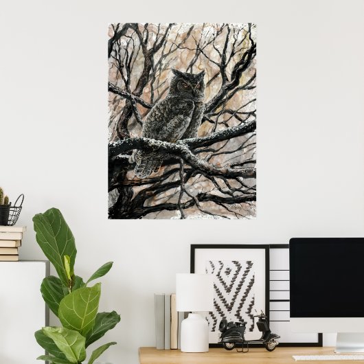 WinterOwl Poster (Thuiskantoor)