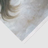 Winterpaar van Running Horses Decoupage Tissuepapier (Detail)