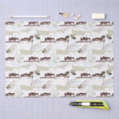 Winterpaard Boerderij Magnolias Tissuepapier (Craft)