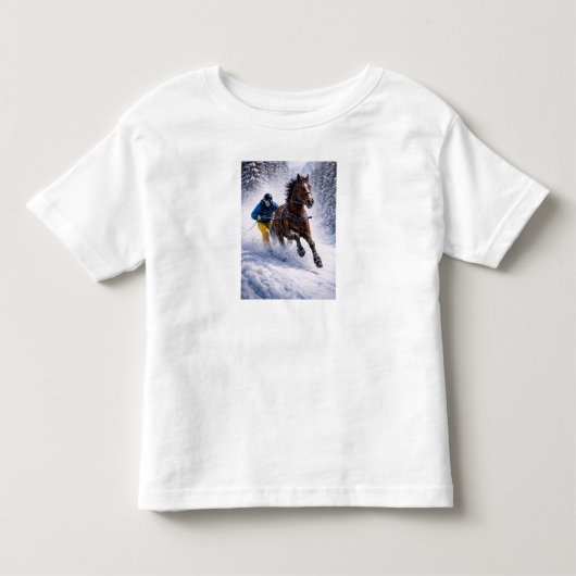 Winterpaard | Kleding T-shirt | Schoenen (Voorkant)