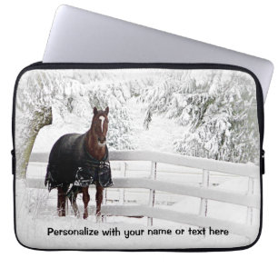 Winterpaard Laptop Sleeve