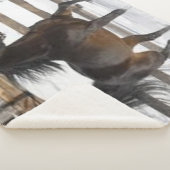 Winterpaard Sherpa Deken (3/4)