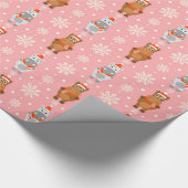 Winterpaarden Cadeaupapier (Hoek)