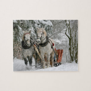 Winterpaarden Legpuzzel