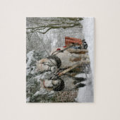 Winterpaarden Legpuzzel (Verticaal)