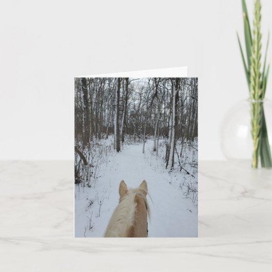 Winterpaardrijden Kaart (Voorkant)