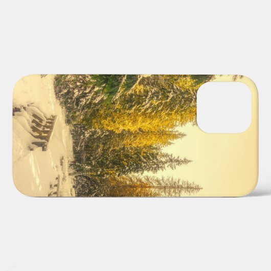 winterpad met pijnbomen Case-Mate iPhone case (Achterkant (horizontaal))