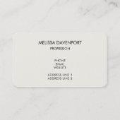 winterpad met pijnbomen visitekaartje (Achterkant)