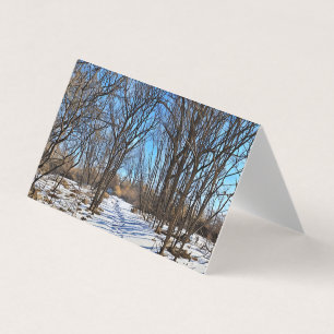 Winterpad - Tekst Kaart